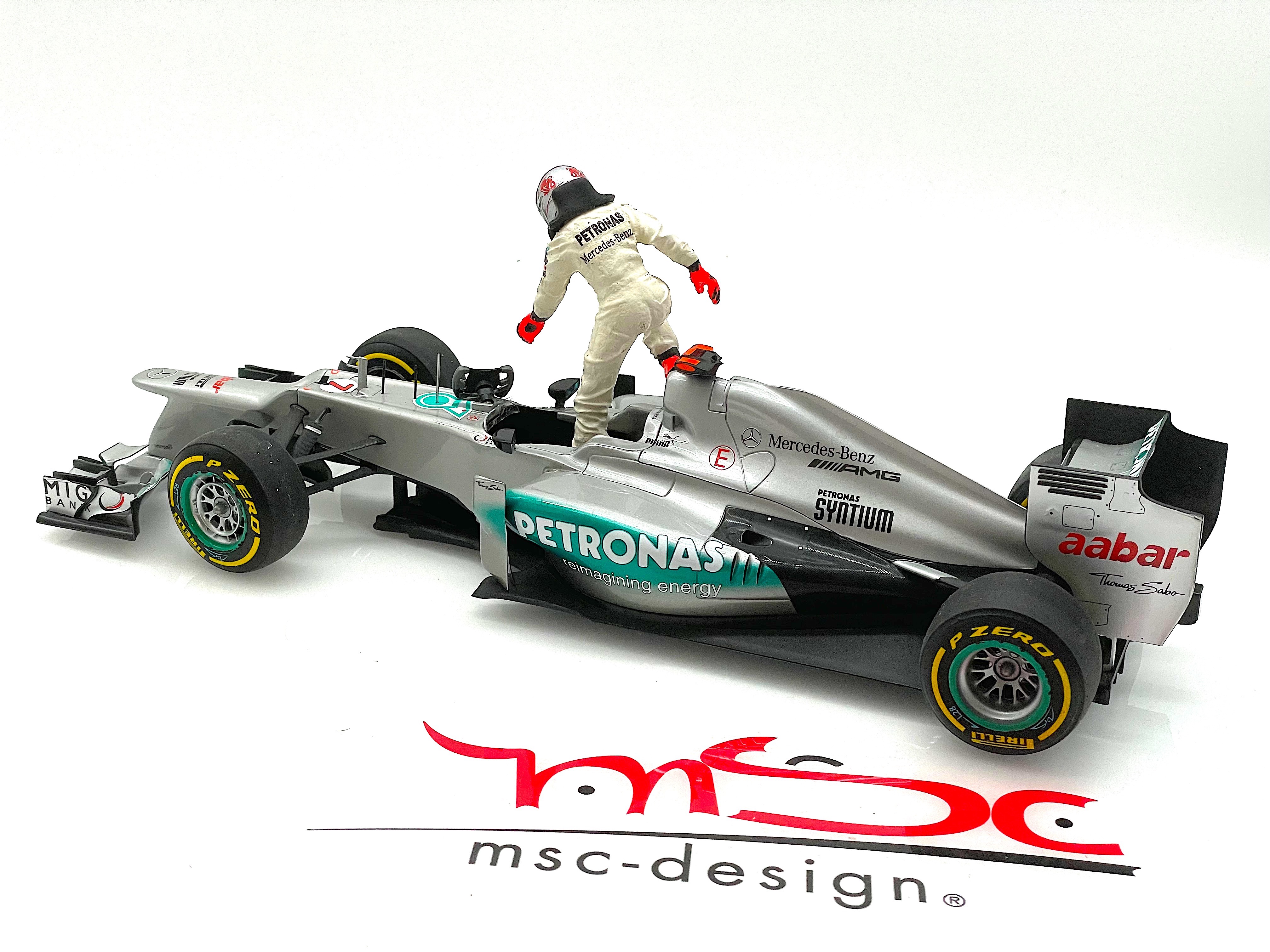 Schumacher Mercedes W03 GP Belgien 300th GP