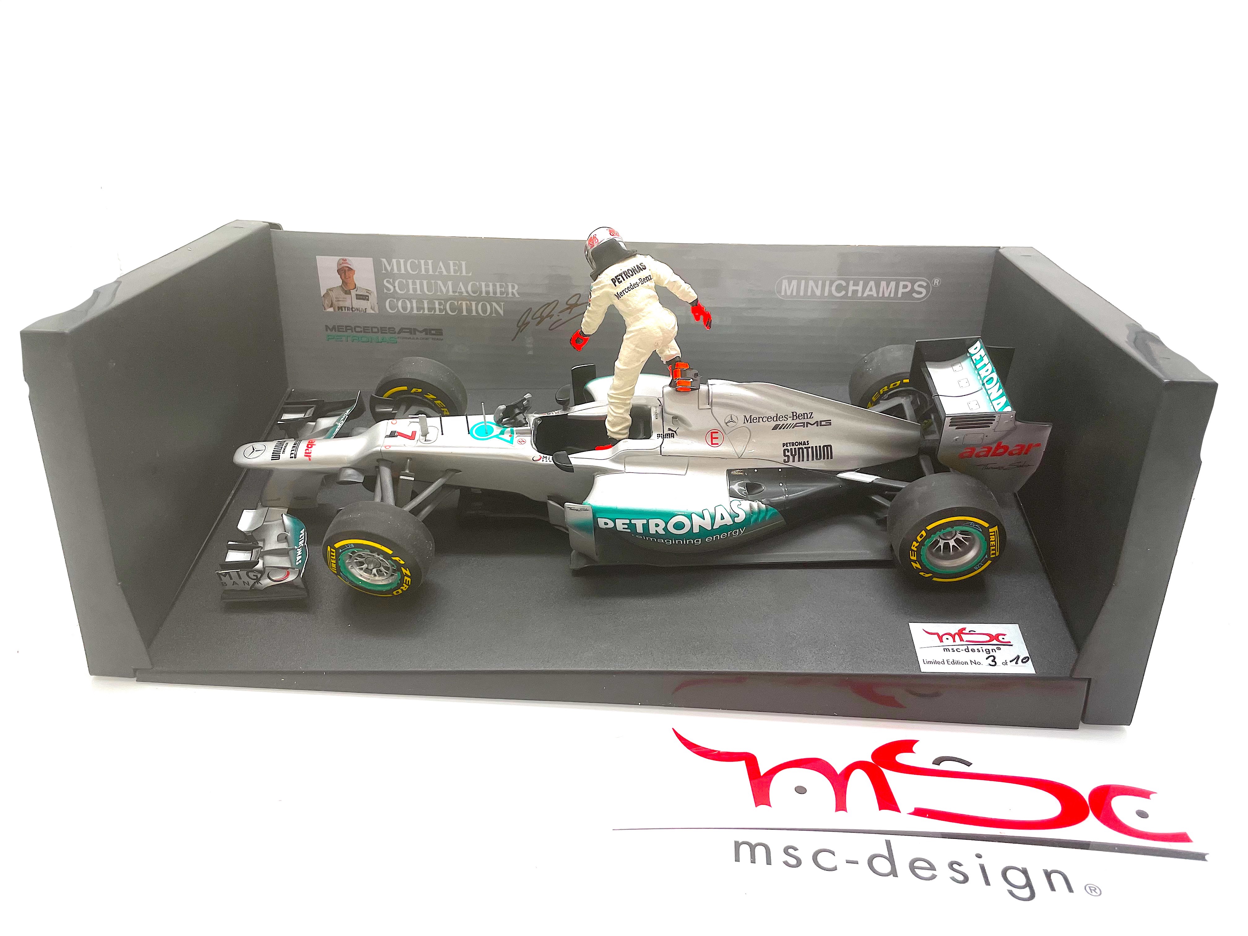 Schumacher Mercedes W03 GP Belgien 300th GP