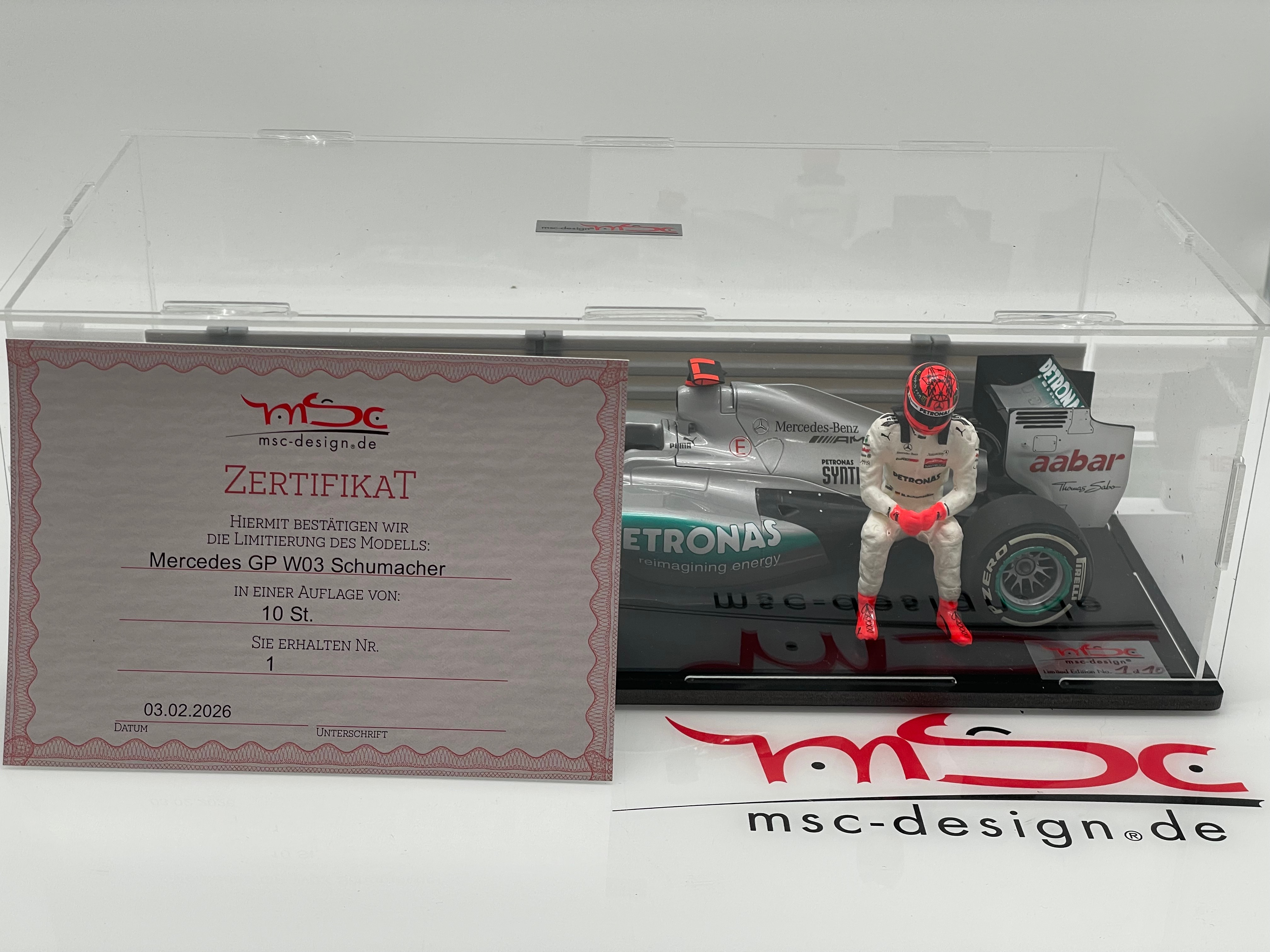 Schumacher Mercedes W03 Motorschaden