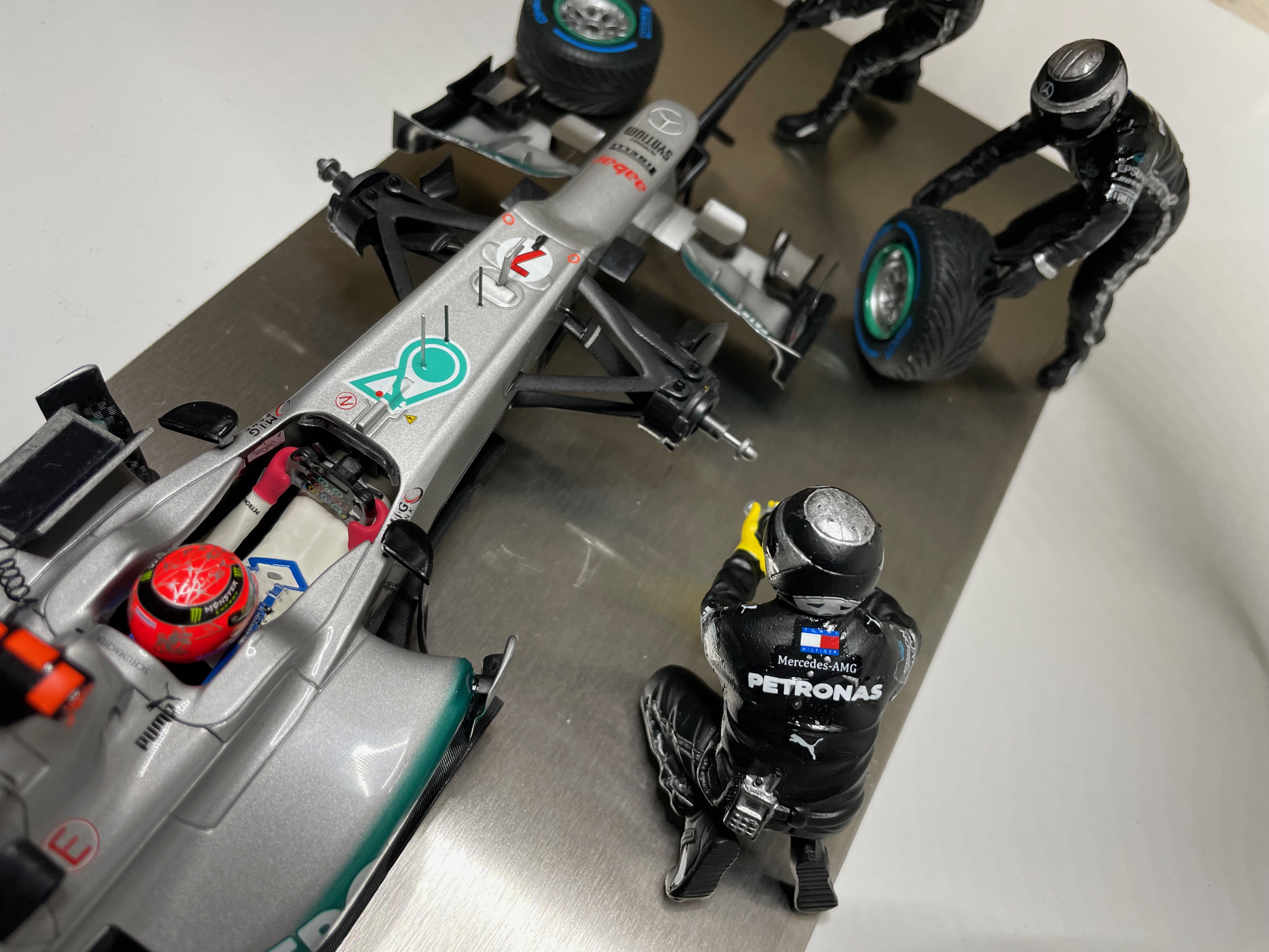 Schumacher Mercedes W03 Pit Stop