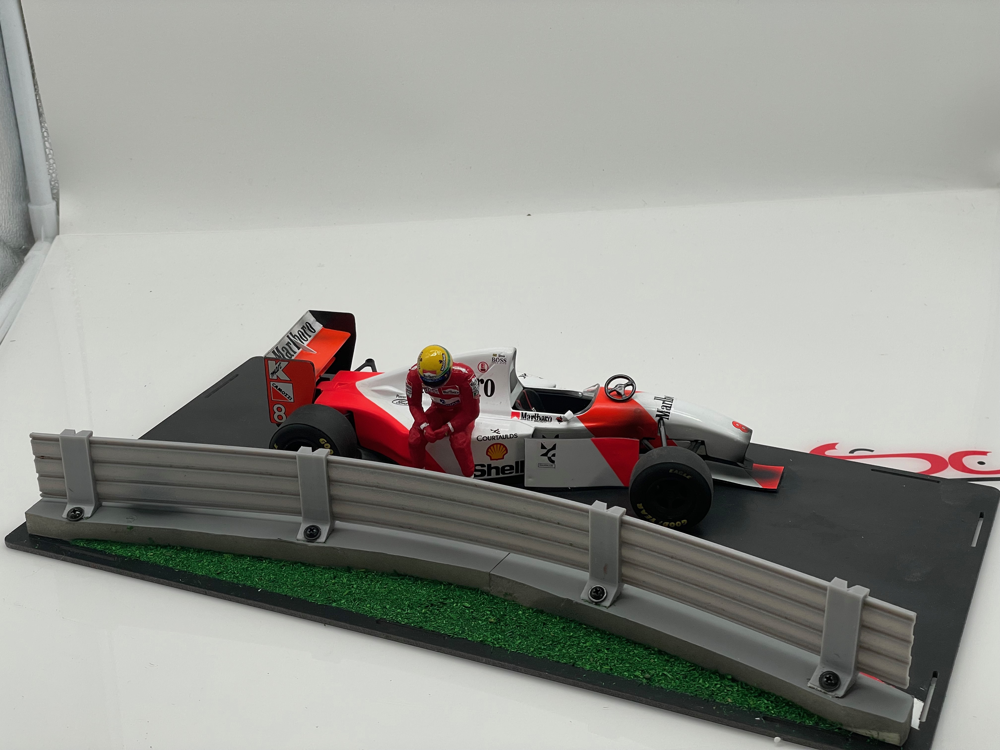 Senna McLaren MP4/8 GP Monaco Crash