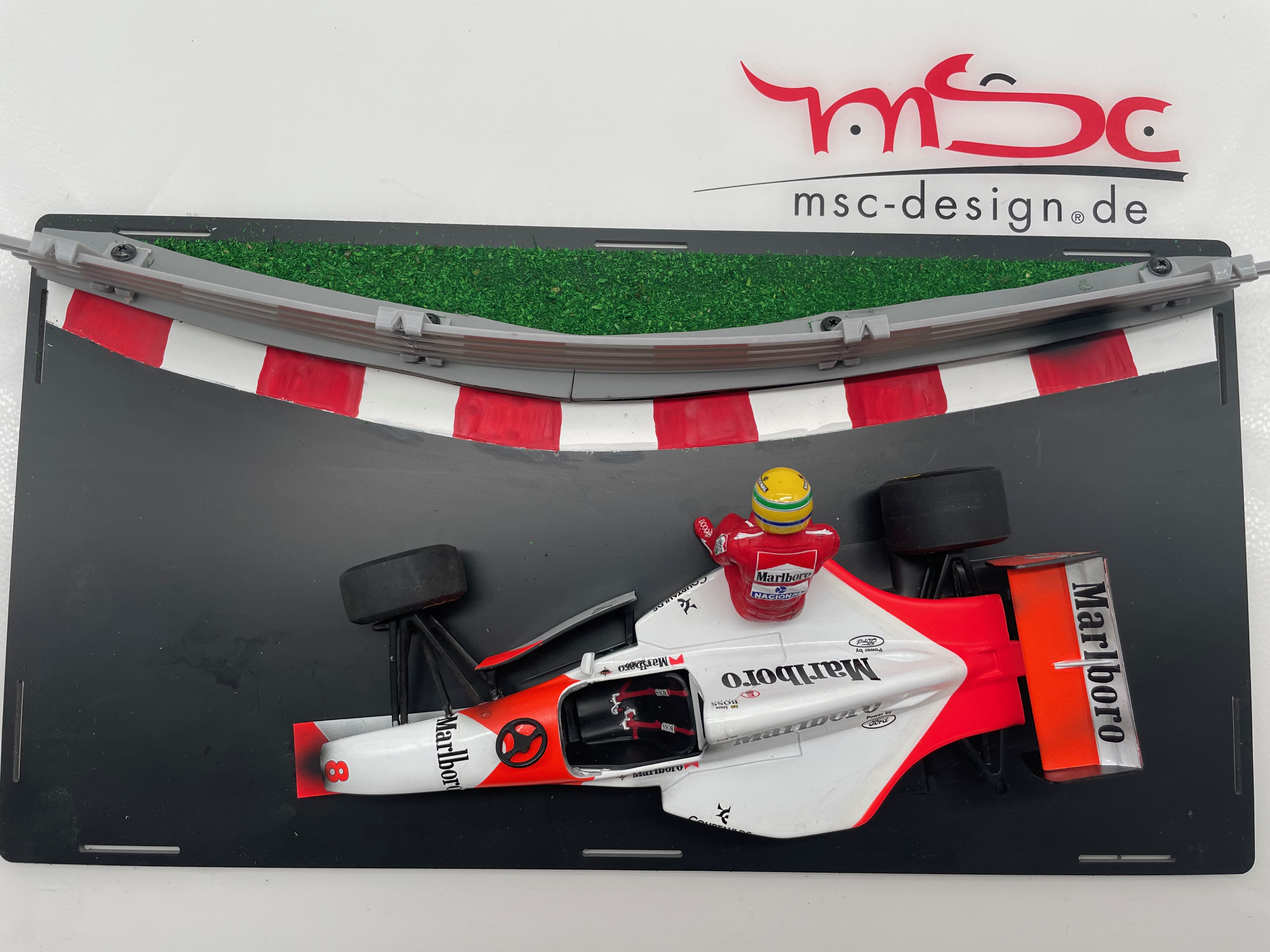 Senna McLaren MP4/8 GP Monaco Crash