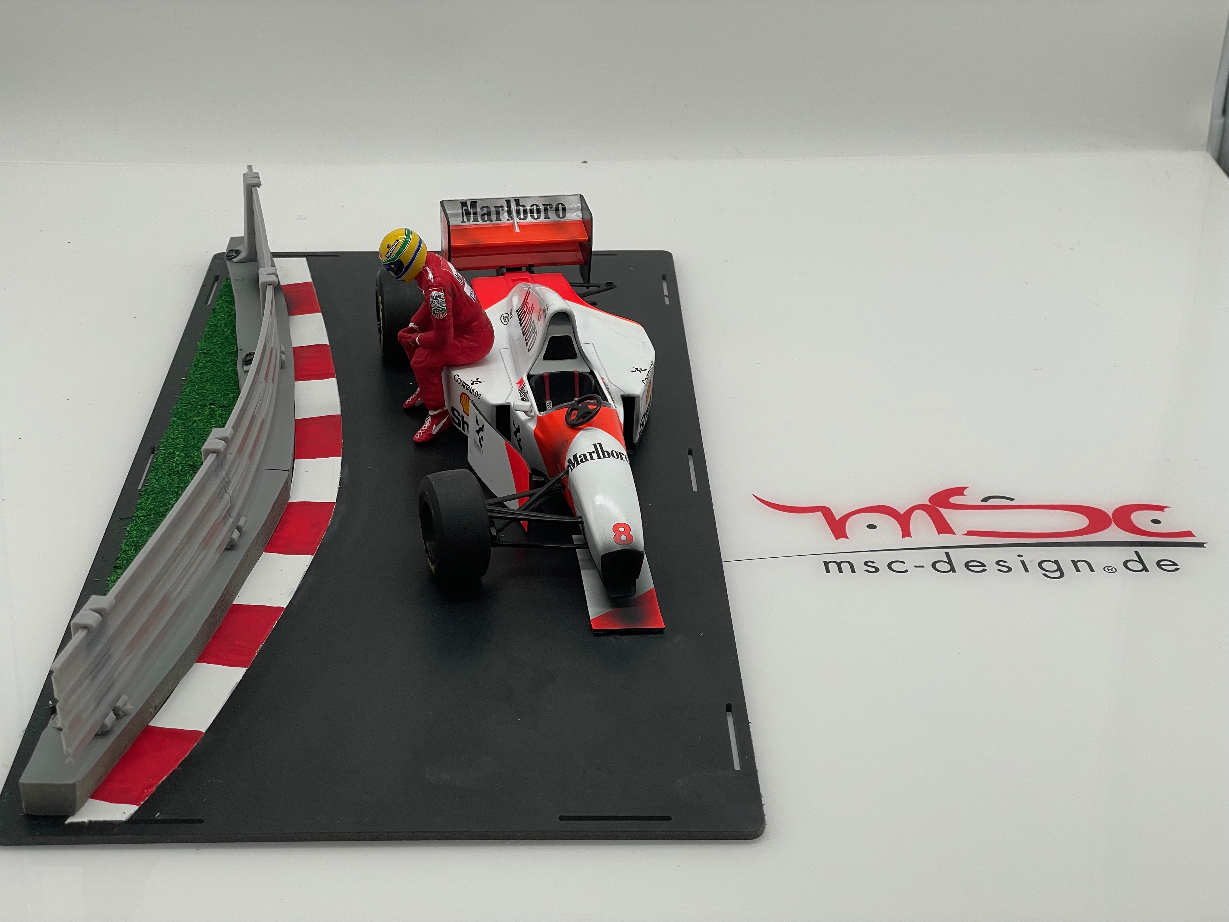 Senna McLaren MP4/8 GP Monaco Crash